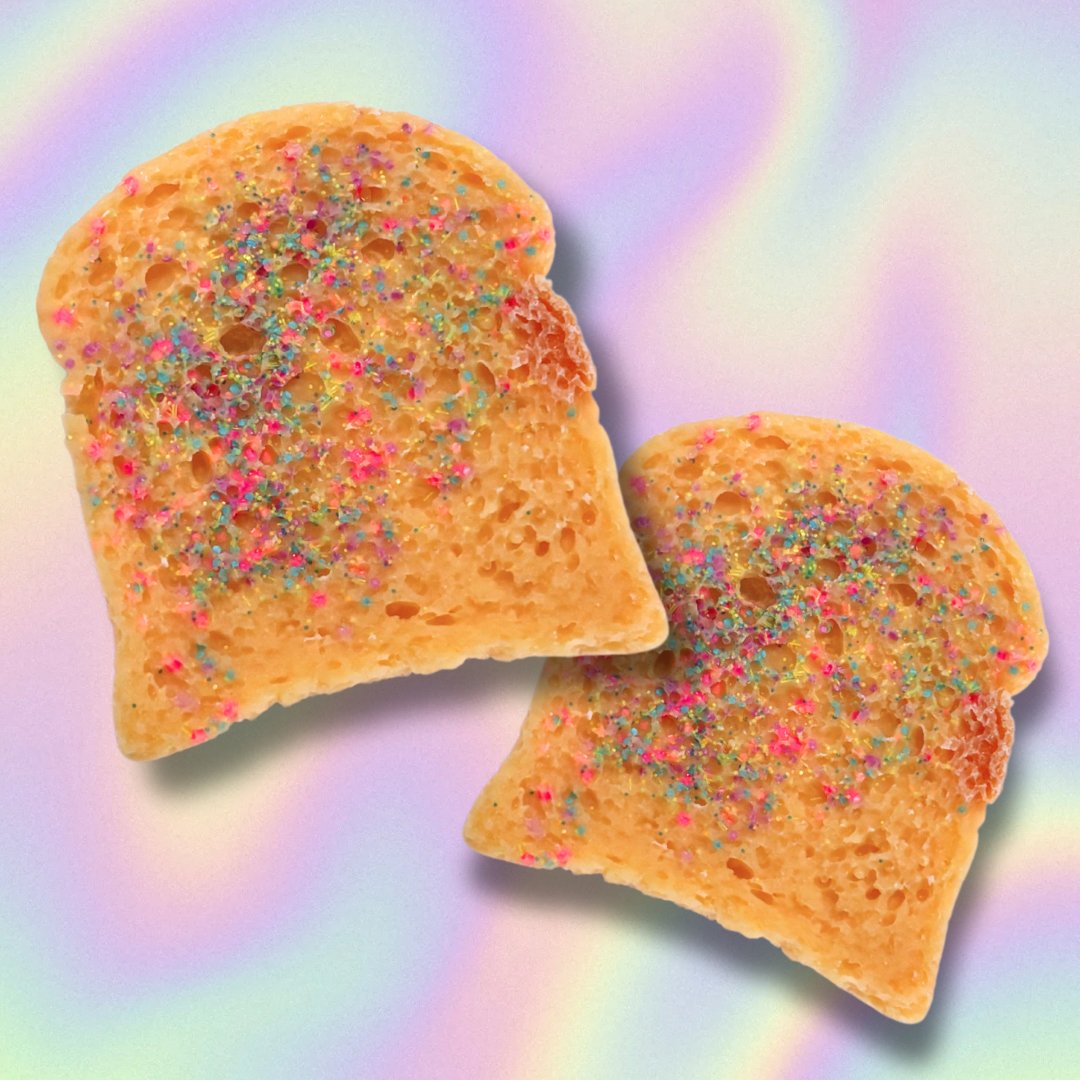 Rainbow sherbet toast